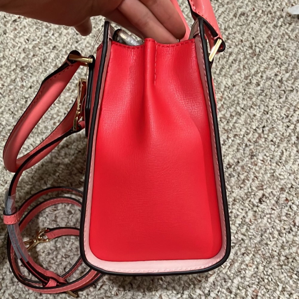 Michael Kors Mott Medium Messenger Convertible Crossbody(CORAL RF MLT)35T0GOXM2T - Picture 13 of 15